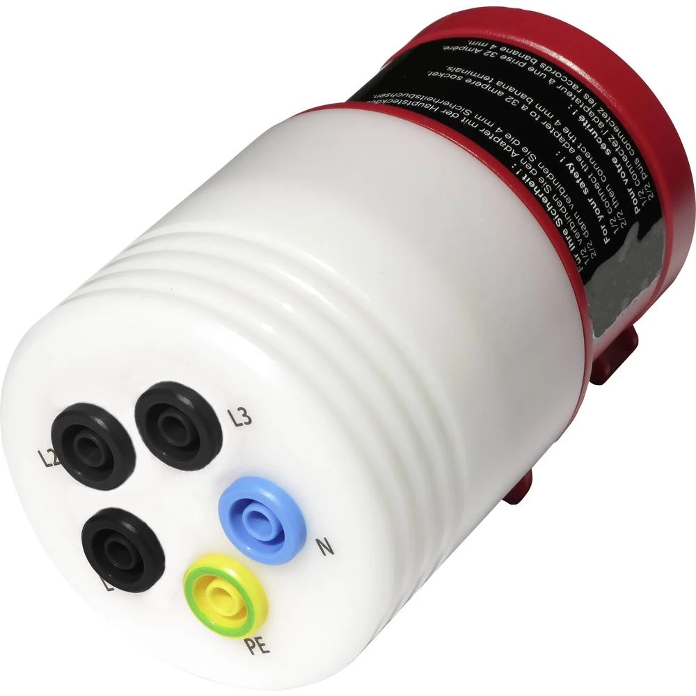 Mjerni adapter Muški konektor CEE 16 A 5-polni - Utičnica 4 mm Sa zaštitom od dodira Metrel AM 1391 slika