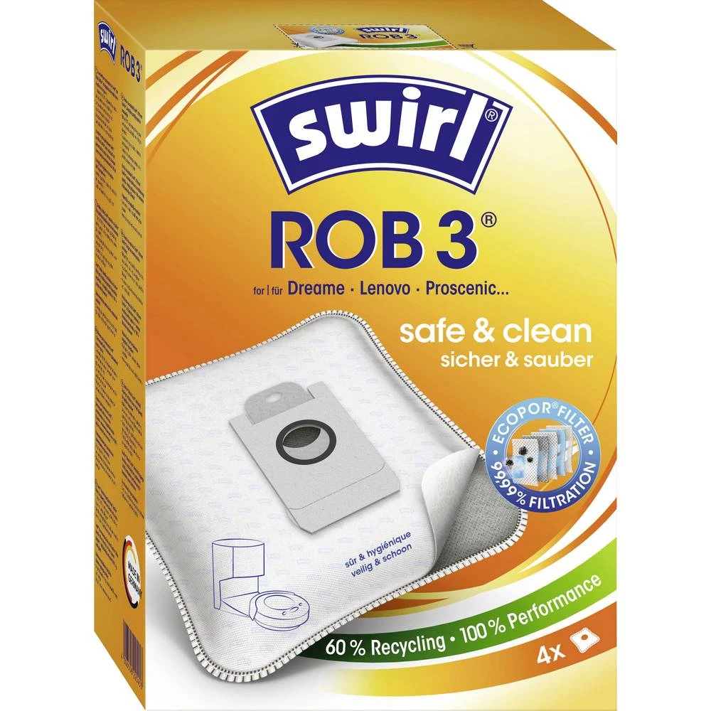 Swirl ROB 3 EcoPor spremnik za usisivač 4 kom. slika