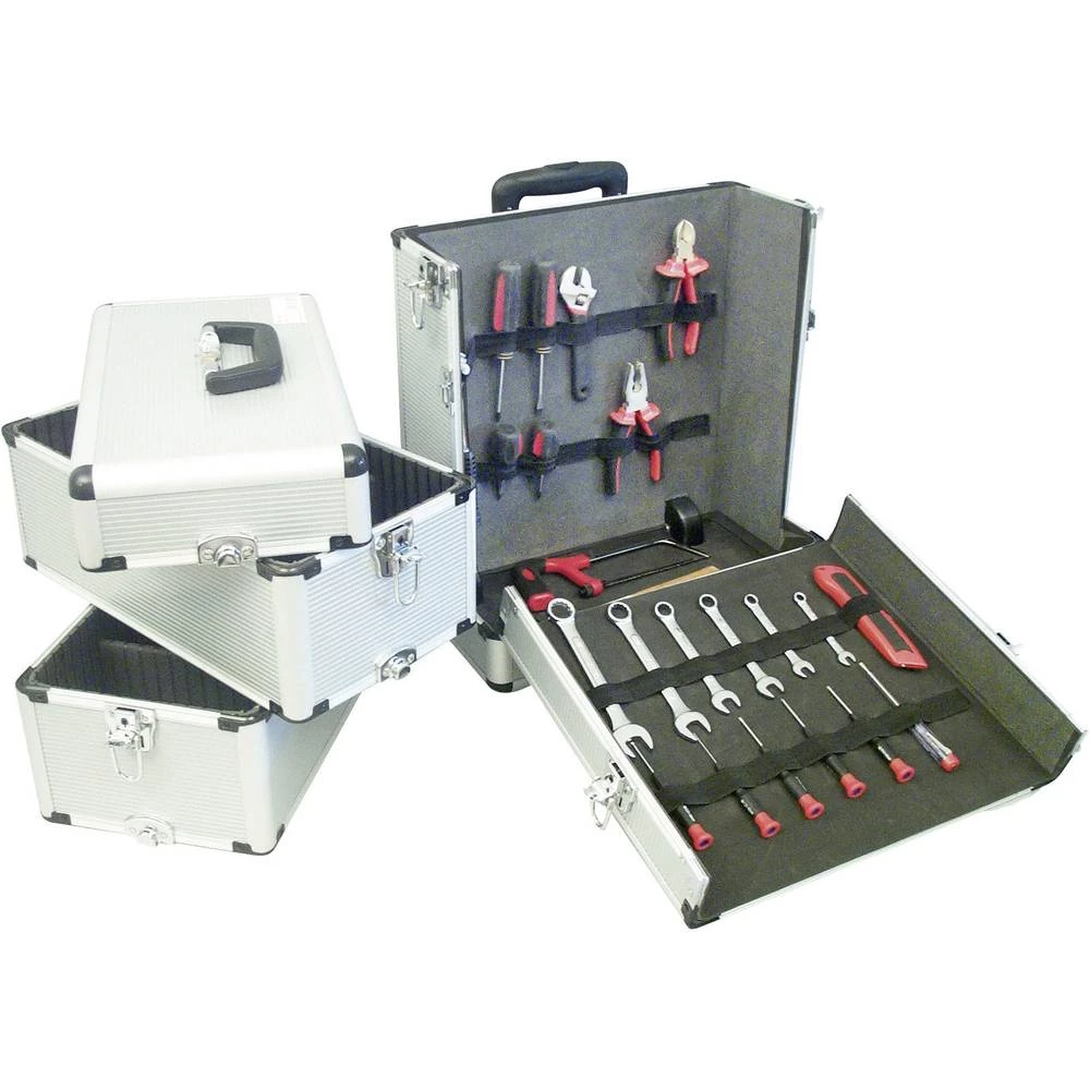 Univerzalni kovček za orodje, brez vsebine 3 delni VISO SGC 8394 (D x Š x V) 410 x 220 x 780 mm slika