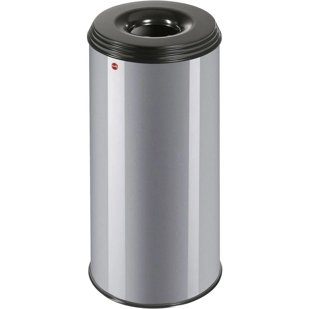 Koš za papir 50 l Hailo ProfiLine safe XL srebrne boje, konstrukcija poklopca za gašenje plamena 1 kom. slika