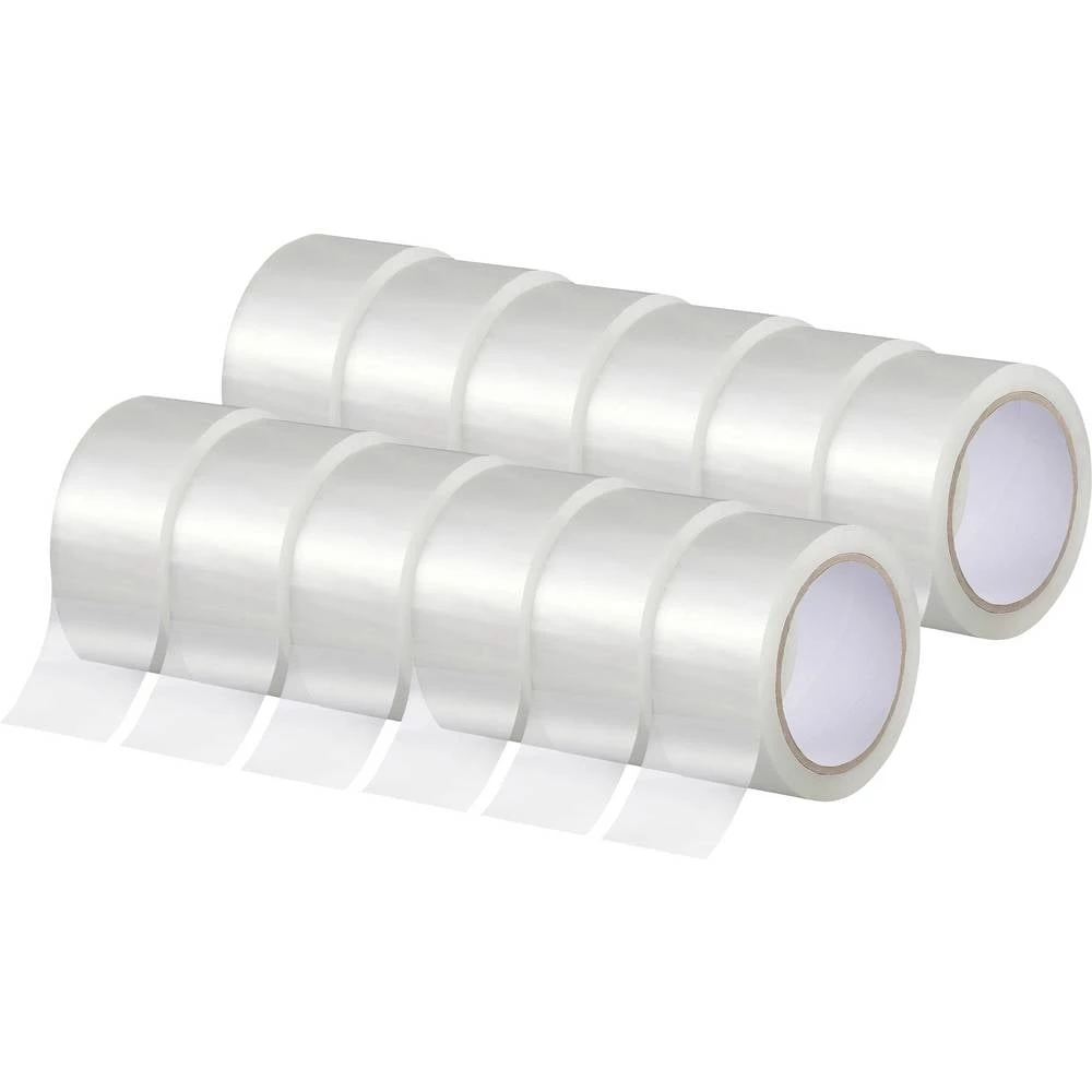 TOOLCRAFT 2xTO-10187127 paket trake prozirna (D x Š) 66 m x 50 mm 12 kom. slika