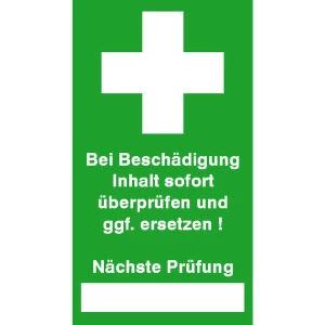 SafetyMarking 30.0975 sigurnosni pečat Bei Beschädigung Inhalt sofort überprüfen zelena samoljepljiva folija (D x Š) 45 slika