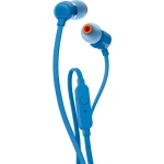 In Ear slušalice JBL Harman T110 U ušima Slušalice s mikrofonom Plava boja
