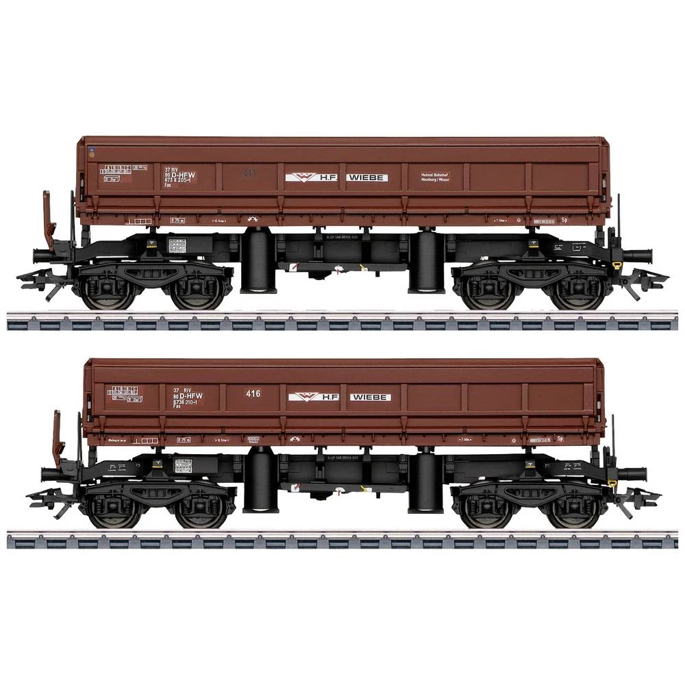 Märklin 48460 H0 set od 2 Wiebe bočna demper vagona, MHI slika