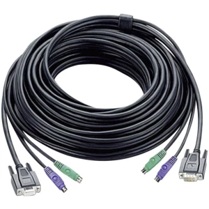 KVM Priključni kabel [1x Muški konektor VGA, Muški konektor PS/2, Muški konektor PS/2 - 1x Ženski konektor VGA, Muški konektor P slika