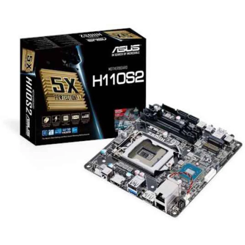 Matična ploča Asus H110S2/CSM Mini STX Baza Intel&reg; 1151 Faktor oblika Mini-STX Set čipova matične ploče Intel&reg; H110 slika
