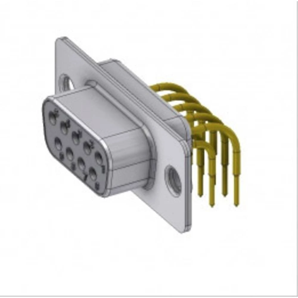 D-SUB priključak 90 ° Broj polova: 9 Lem, Pinovi DELTRON SWISS 1 ST slika