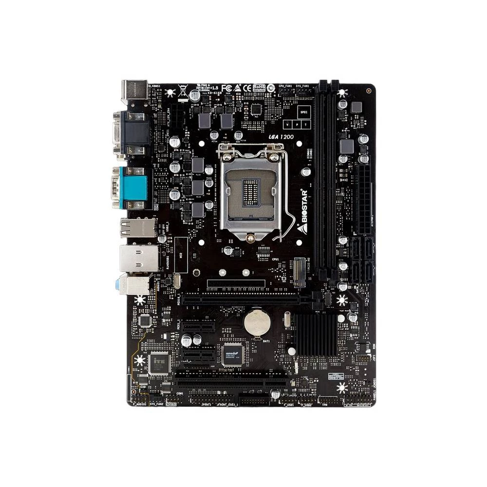Biostar H410MHG, Intel, LGA 1200, Intel® Celeron®, Intel® Core™ i3, Intel® Core™ i5, Intel® Core™ i7, Intel® Core™ i9, LGA 1200 (Socket H5), DDR4-SDRAM, 64GB BioStar H410MHG matična ploča Baza Inte... slika