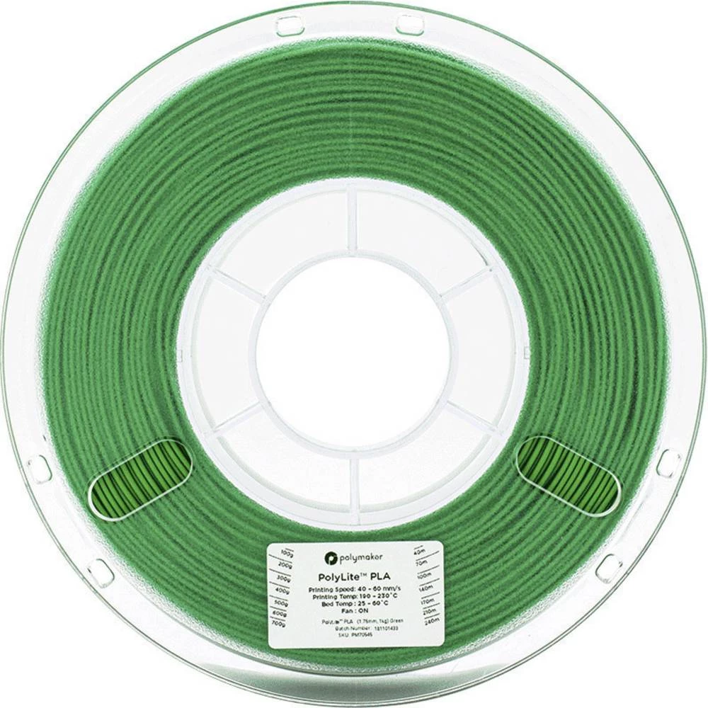 3D pisač filament Polymaker PolyLite 70545 PLA 1.75 mm Zelena 1 kg slika
