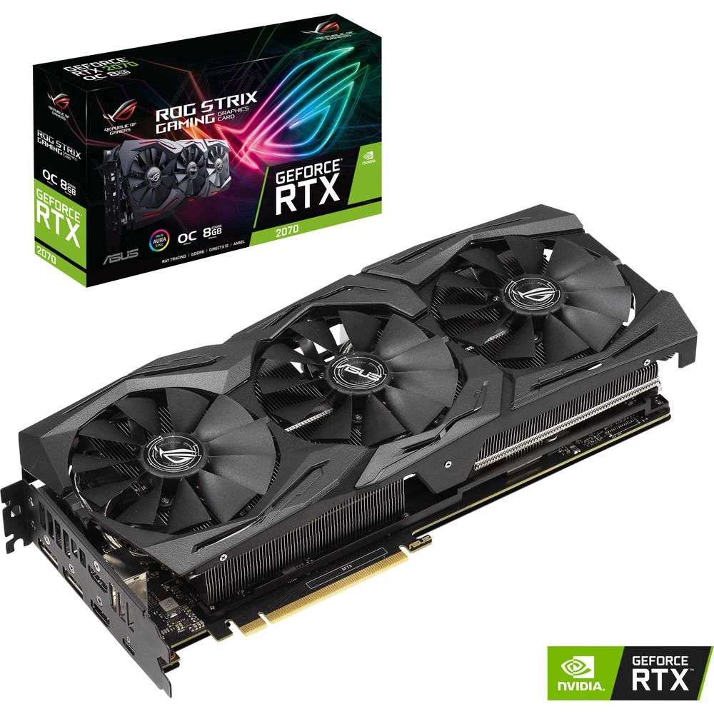 grafička kartica Asus Nvidia GeForce RTX2070 Strix Overclocked 8 GB PCIe x16 HDMI&trade;, DisplayPort, USB-C&trade; slika