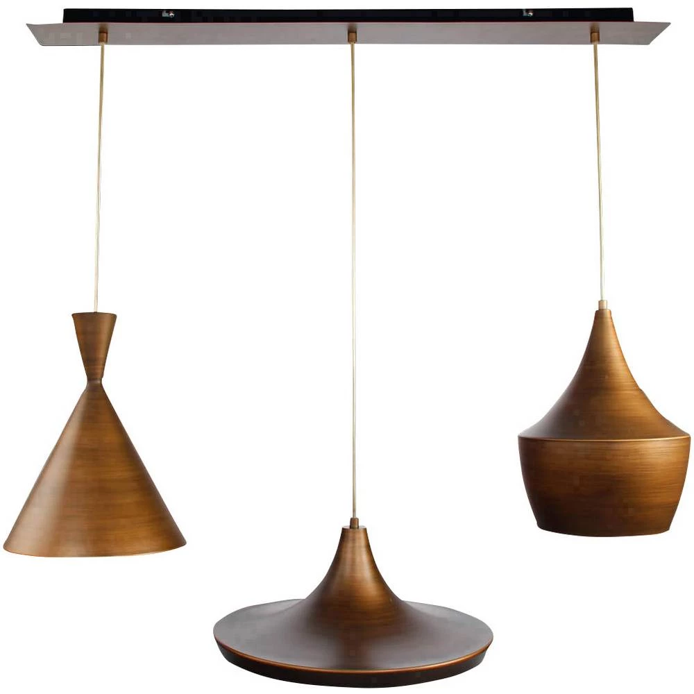 Viseća svjetiljka LED E27 180 W WOFI Vann 6231.03.23.8123 Smeđa boja slika