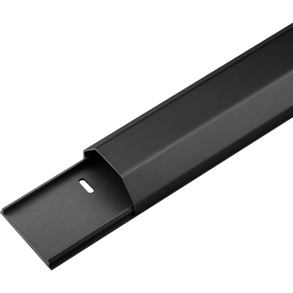 Kabelska kanalica Fleksibilni kanal (D x Š x V) 1100 x 50 x 26 mm Goobay 90724 1 ST Crna slika