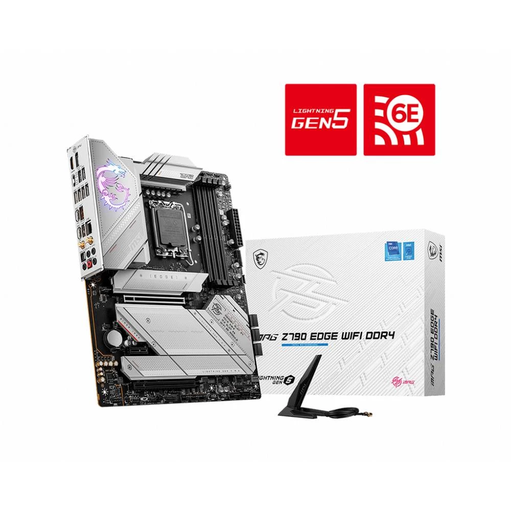 MSI Z790 EDGE WIFI DDR4 matična ploča Baza Intel® 1700 Faktor oblika (detalji) ATX Set čipova matične ploče Intel® Z690 slika