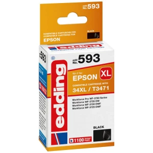 Edding patrona tinte zamijena Epson 34XL / T3471 kompatibilan single crn EDD-593 18-593 slika
