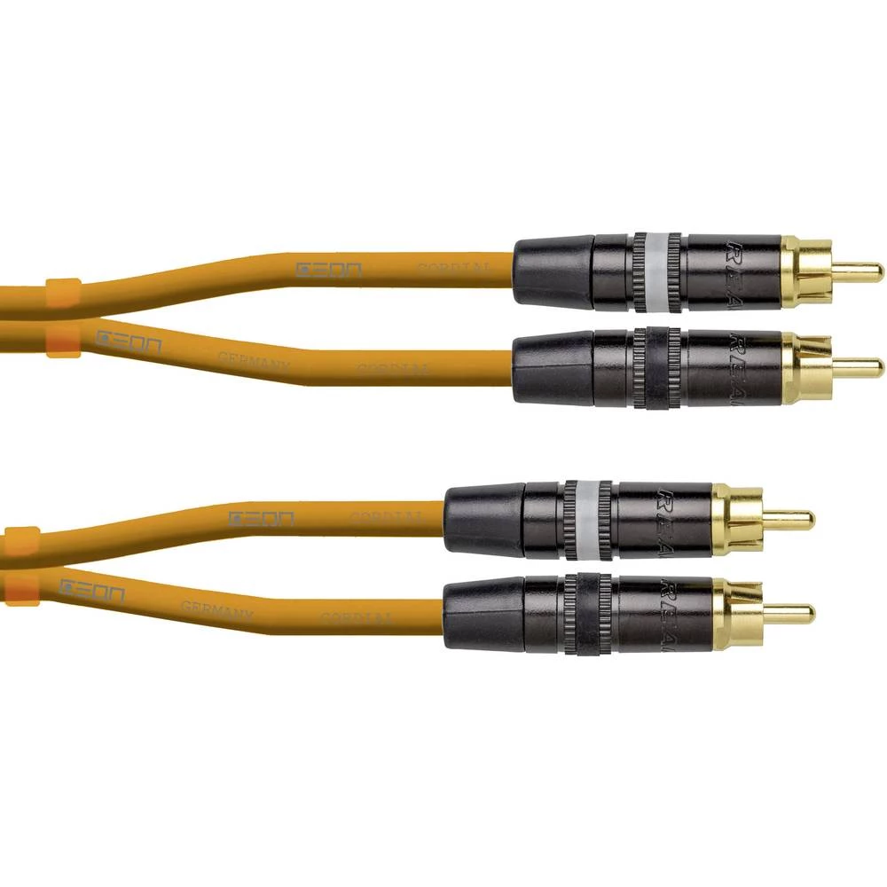 Audio Connection cable [1x Muški cinch konektor - 1x Muški cinch konektor] 1.5 m Narančasta Cordial slika