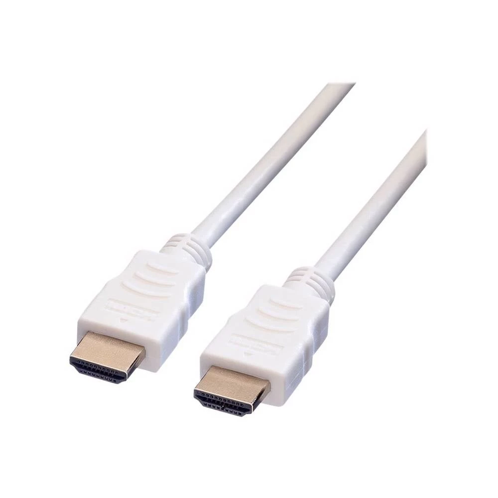 Value HDMI priključni kabel HDMI A utikač 1.50 m bijela 11.99.5704 sa zaštitom HDMI kabel slika