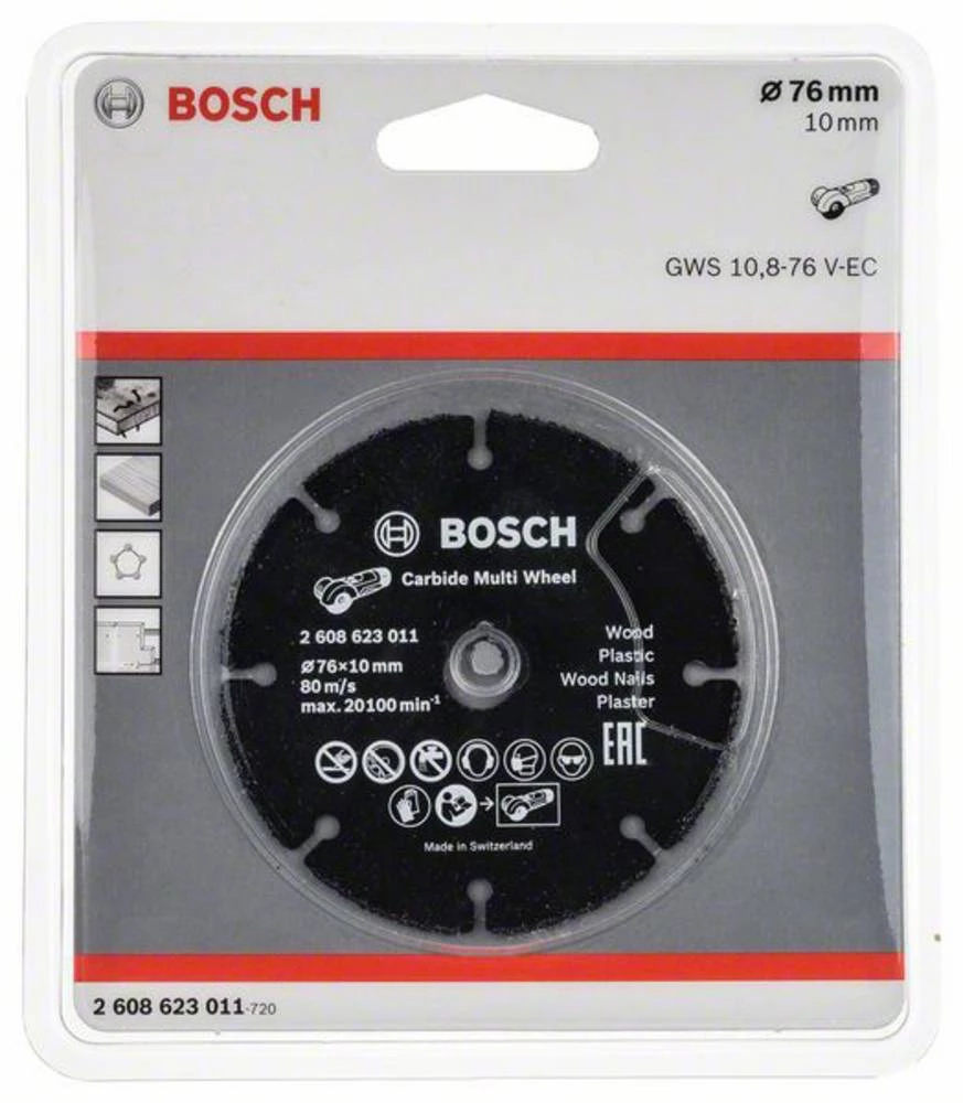Rezna ploča ravna 76 mm 22.23 mm Bosch Accessories GWS 10 2608623011 1 ST slika