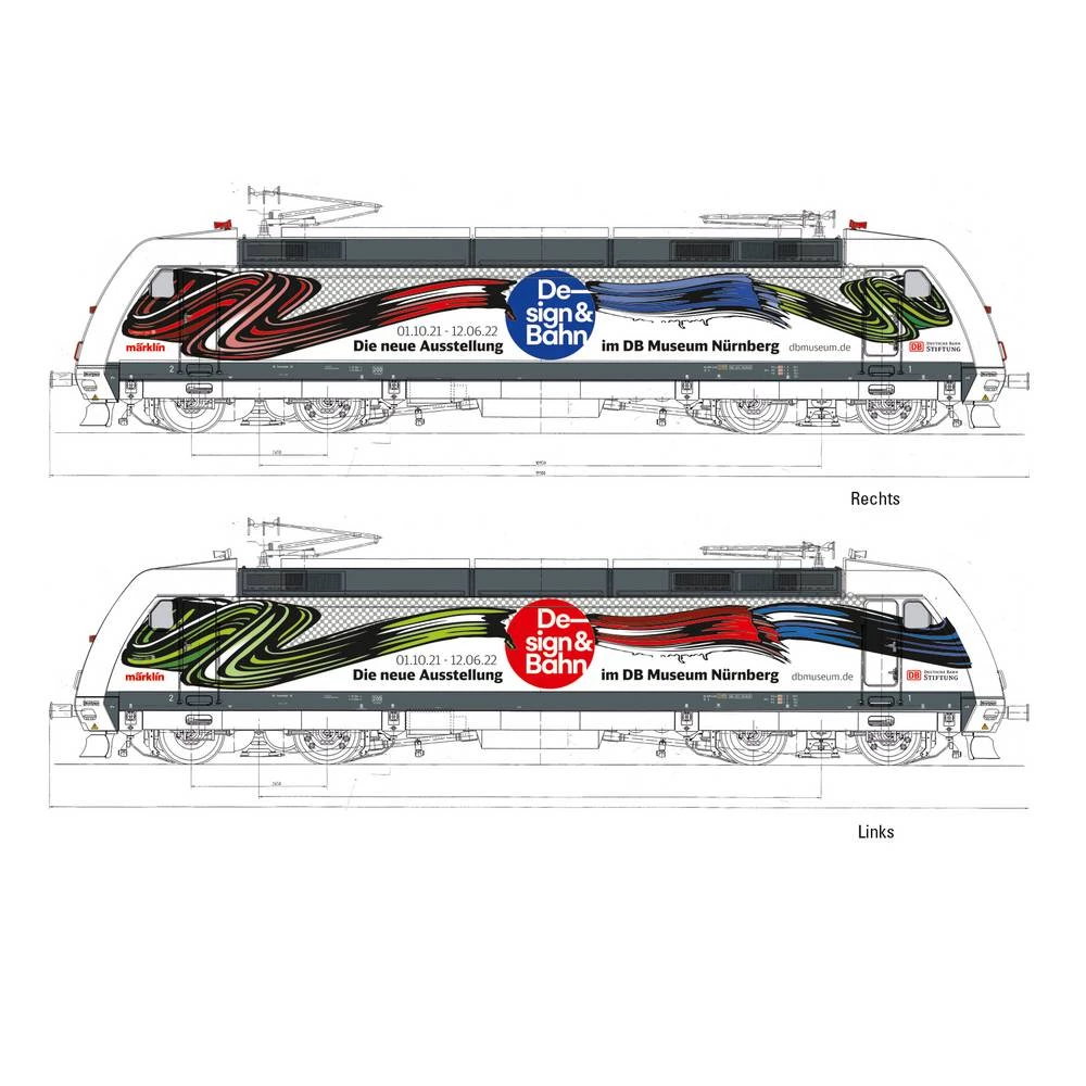 TRIX H0 25379 H0 E-Lok BR 101, Design & Bahn of DB AG slika