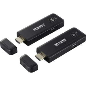 SpeaKa Professional SP-TR-450 HDMI uređaj za bežični prijenos (komplet) 50 m 2.4 GHz, 5 GHz 3840 x 2160 Pixel integriran slika