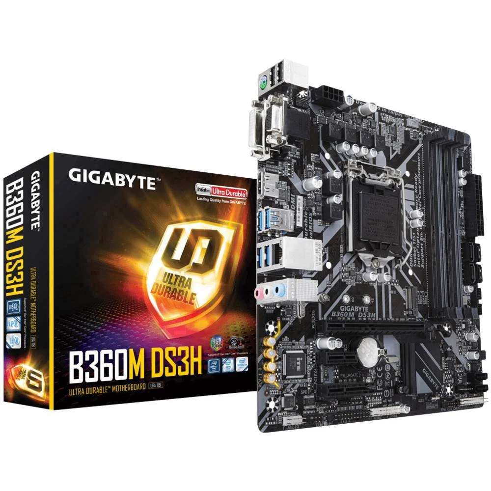 Matična ploča Gigabyte B360M DS3H Baza Intel&reg; 1151 Faktor oblika Micro-ATX Set čipova matične ploče Intel&reg; B360 Express slika