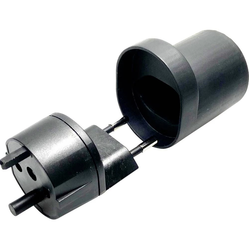 Martin Kaiser 182/1/sw putni utikač Fix-Adapter CH Typ 11/Konturen denzentraler Steckeransatz, IP 20, schwarz slika