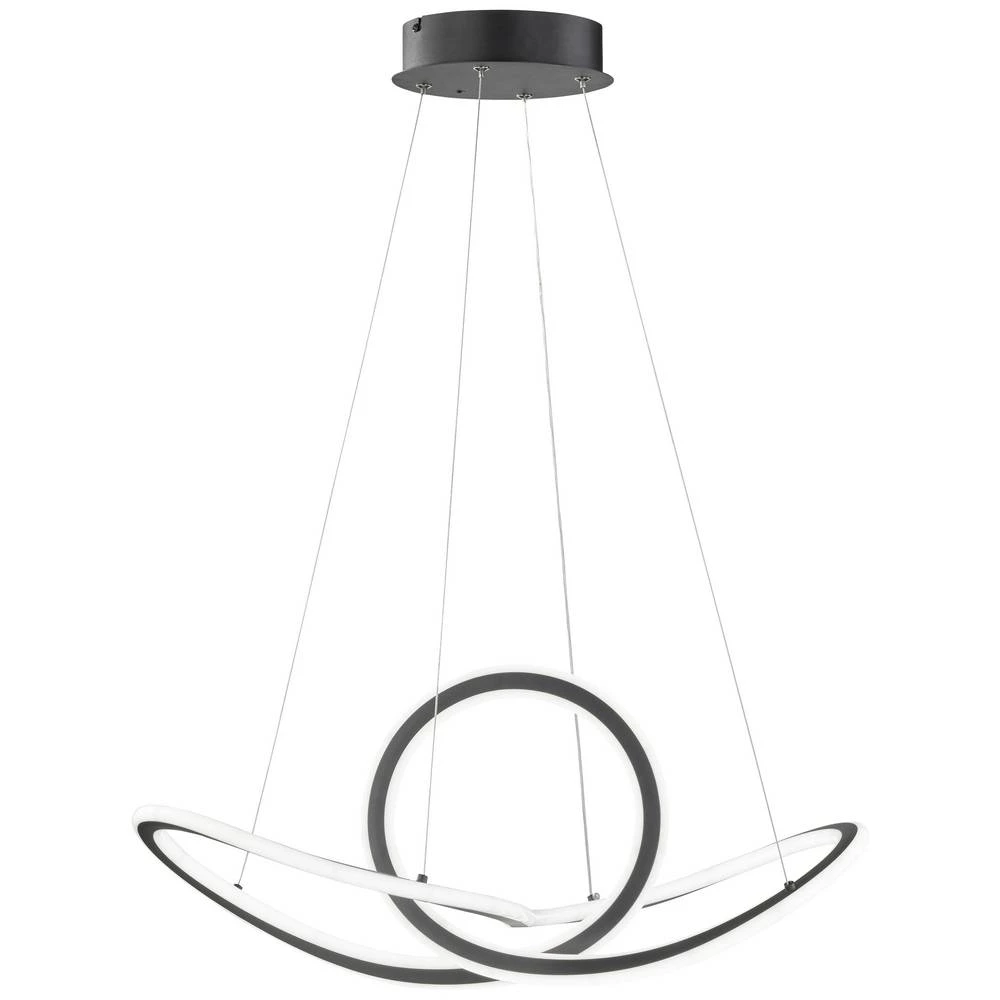 WOFI MADISON 11553 LED viseća svjetiljka 53 W   crna slika