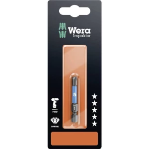 Wera 840/4 IMP DC SB SiS šestrubni bit 5 mm  čelik za alat legirani, s diamantnom oblogom F 6.3 1 St. slika