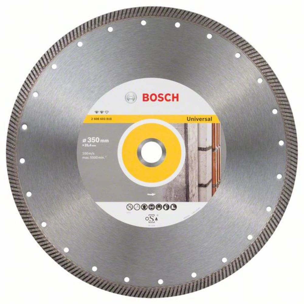 Dijamantni nož Expert za Universal Turbo, 350 x 25,40 x 2,2 x 12 mm Bosch Accessories 2608603818 promjer 350 mm 1 ST slika