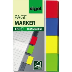 Sigel Ljepljivi marker HN670 4 bloka/paket Plava boja, Žuta, Zelena, Crvena slika