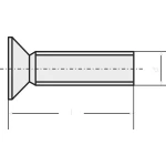 Upušteni vijak, M5, 12mm, TORX, DIN 965, nehrđajući čelik, 1 komad