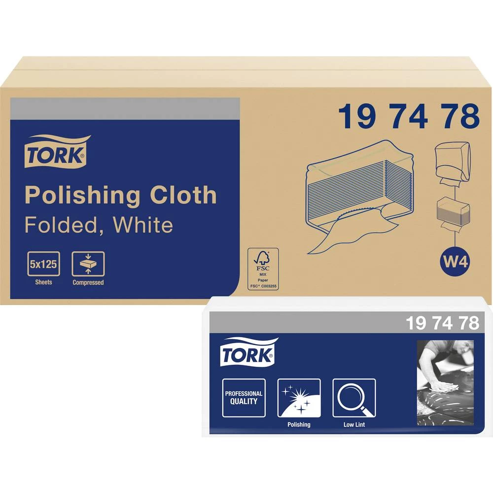 TORK Krpe za poliranje bijele W4 197478 slika