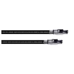 Cordial 15612 RJ45 mrežni kabel, Patch kabel CAT 6a SF/UTP 5.00 m crna PUR plašt 1 St.