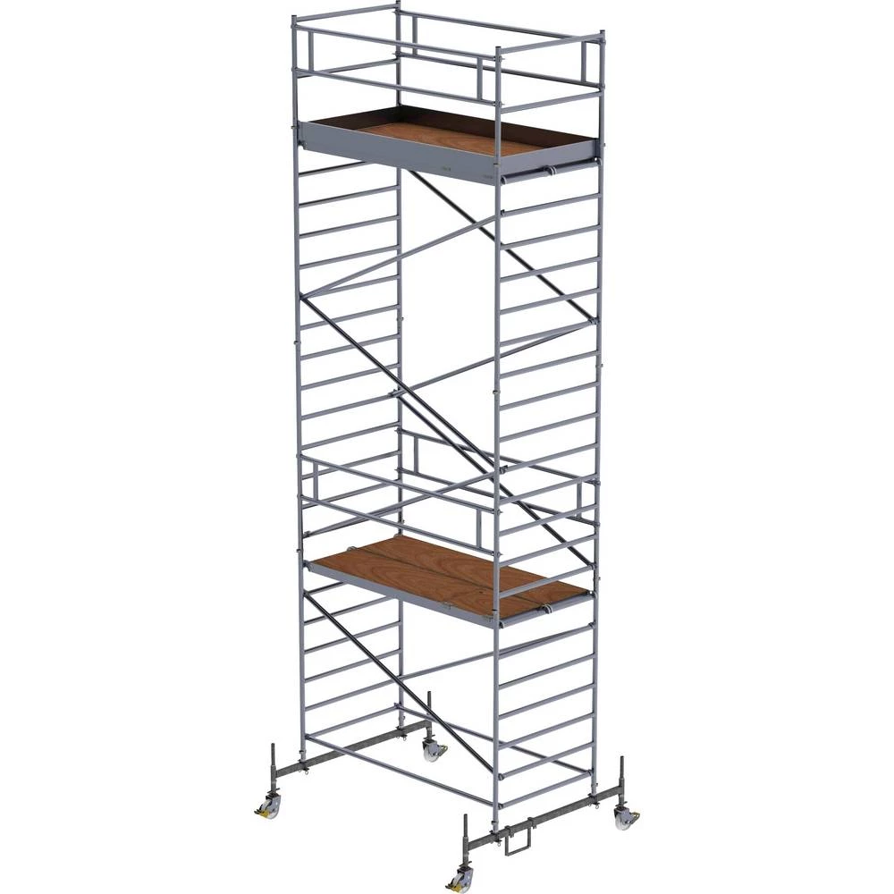 Günzburger Steigtechnik 174635 na roli montaža bez alata Radna visina (maks.): 8.5 m slika