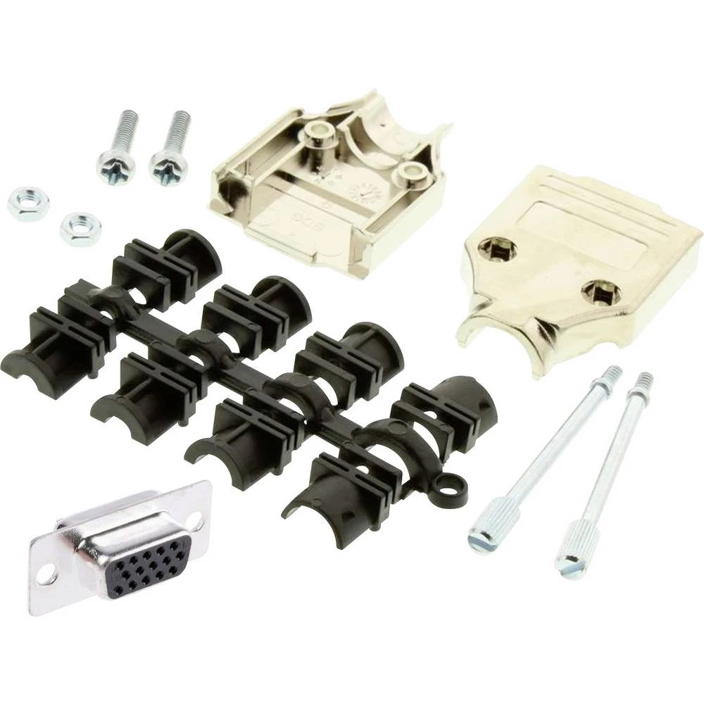 MH Connectors MHDTPK9HD15FS-K višestruki ženski konektor D-Sub komplet 180 ° Broj polova (broj): 9 lemni kup 1 kom. slika