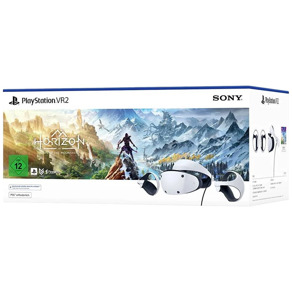 Sony Playstation VR2 - ''Horizon: Call of the Mountain'' Bundle naočale za virtualnu stvarnost bijela, crna slika