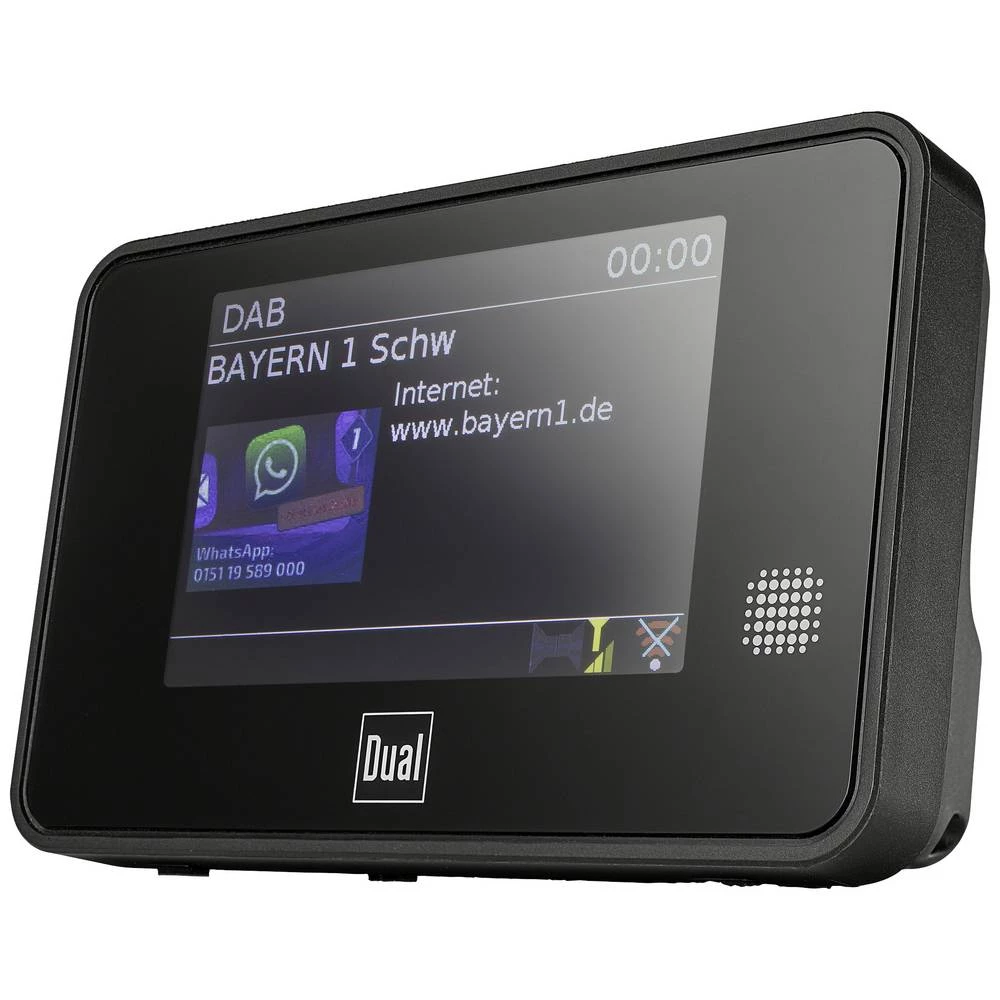 Dual CA 1 internet stolni radio internet, DAB+ (1012), UKW (1014) DAB+, UKW, internetski radio , AUX, WLAN, Bluetooth®   crna slika