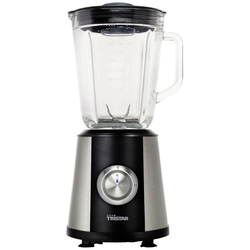Tristar BL-4441 blender - staklena posuda od 1,0 l - pogodno za drobljenje leda Tristar BL-4441 mikser 350 W crna, srebrna slika