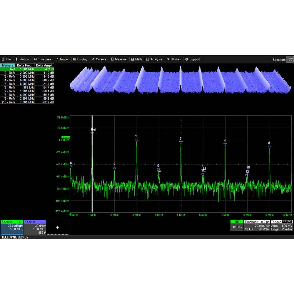 Teledyne LeCroy WS510-SPECTRUM Softver za mjerenje Prikladno za marku (Oprema za mjerne uređaje) LeCroy Teledyne LeCroy WaveSurf slika