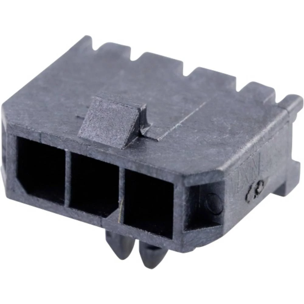 Molex 436500301 Micro-Fit 3.0 Right-Angle Header, 3.00mm Pitch, Single Row, 3 Circuits, with Snap-in Plastic Peg PCB Lock slika