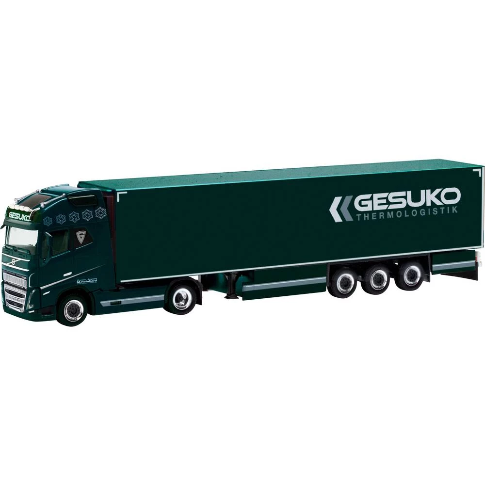 Herpa 318280 h0 model kamiona Volvo FH 16 GL XL 2020 rashladna poluprikolica "GESUKO" slika