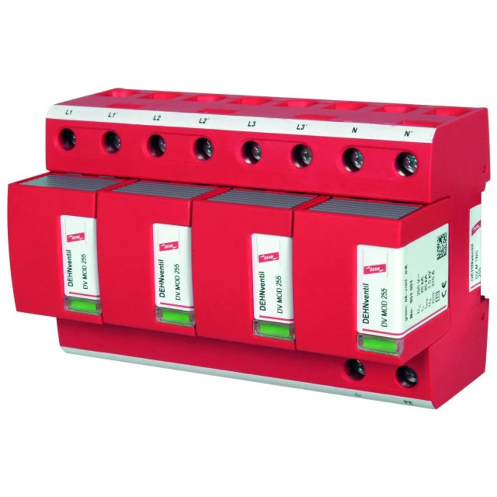 Odvodnik za prenaponsku zaštitu Zaštita od prenapona za: Razdjelni ormar DEHN 951400 DEHNventil M TNS 255 951400 100 kA slika