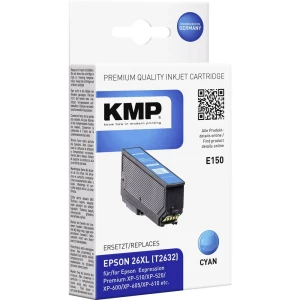 KMP tinta zamijena Epson T2632, 26XL kompatibilan cijan E150 1626,4003 slika