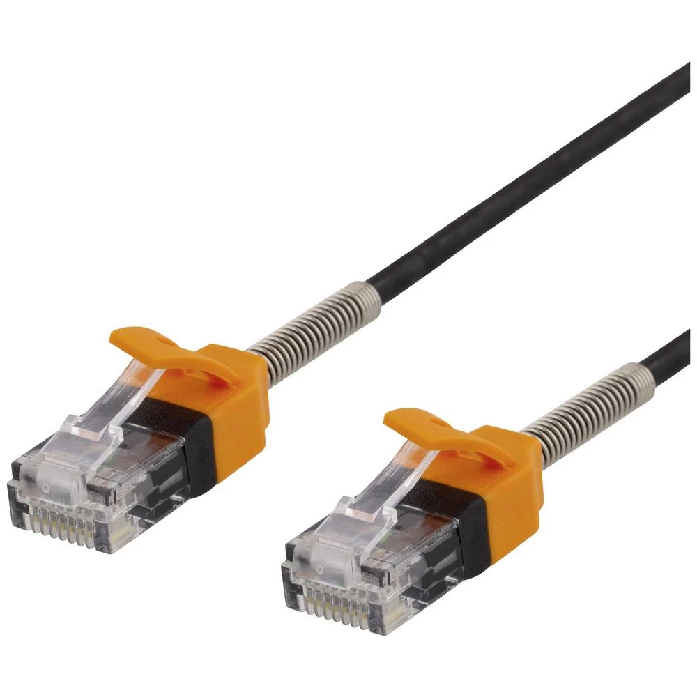 DELTACO GAMING GAM-039 RJ45  cat 6a  10 m crna fleksibilan 1 St. slika