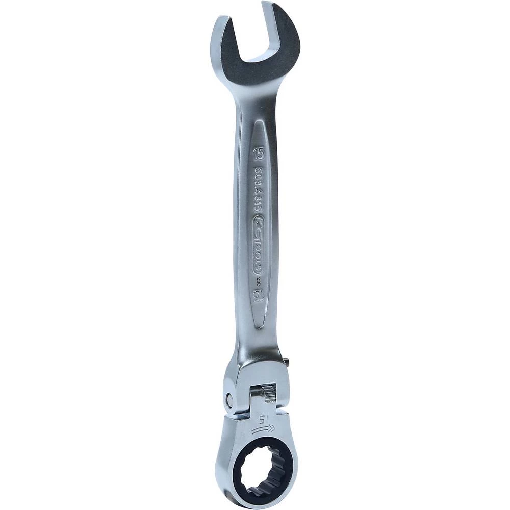 KS Tools 503.4815 503.4815 viličasto okasti ključ s račnom Veličina ključa (metrička) (naslov) 15 mm slika