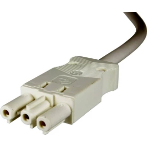 Adels-Contact 96595310 mrežni priključni kabel slobodan kraj - mrežni konektor Ukupan broj polova: 2 + PE bijela 1.00 m 75 St. slika