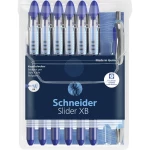 Schneider Schreibgeräte 1 St. Kugelschreiber Slider Basic XB Rave 6er Etui + Slider Rave XB blau 151277 kemijska olovka