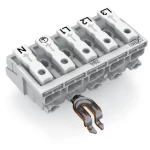 mrežna priključna stezaljka kruti: 0.5-1.5 mm² Broj polova (broj): 5 WAGO WAGO GmbH & Co. KG 250 St. bijela