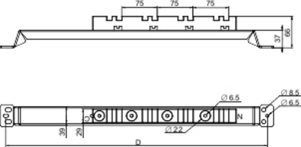 Držač Čelik, Plastika 3200 A Schneider Electric NSYAS600 slika