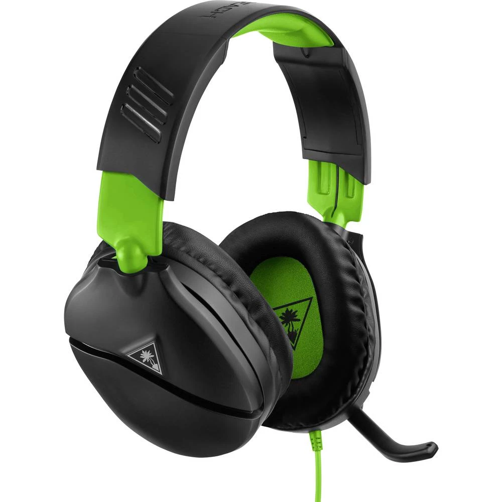 Igraće naglavne slušalice sa mikrofonom 3,5 mm priključak Sa vrpcom Turtle Beach Ear Force Recon 70X Preko ušiju Crna, Zelena slika