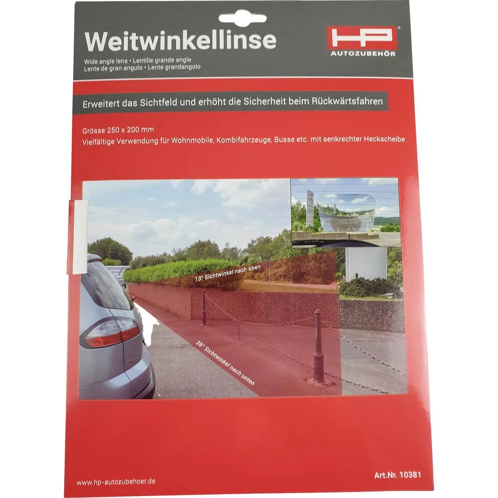 HP Autozubehör 10381  široki objektiv 205 mm x 255 mm x 2 mm  za stražnji prozor slika